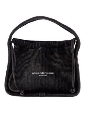 Alexander Wang Heiress Medium Handbag - Feather - Black Bag Alexander Wang Heiress Medium Handbag - Feather - Black Bag