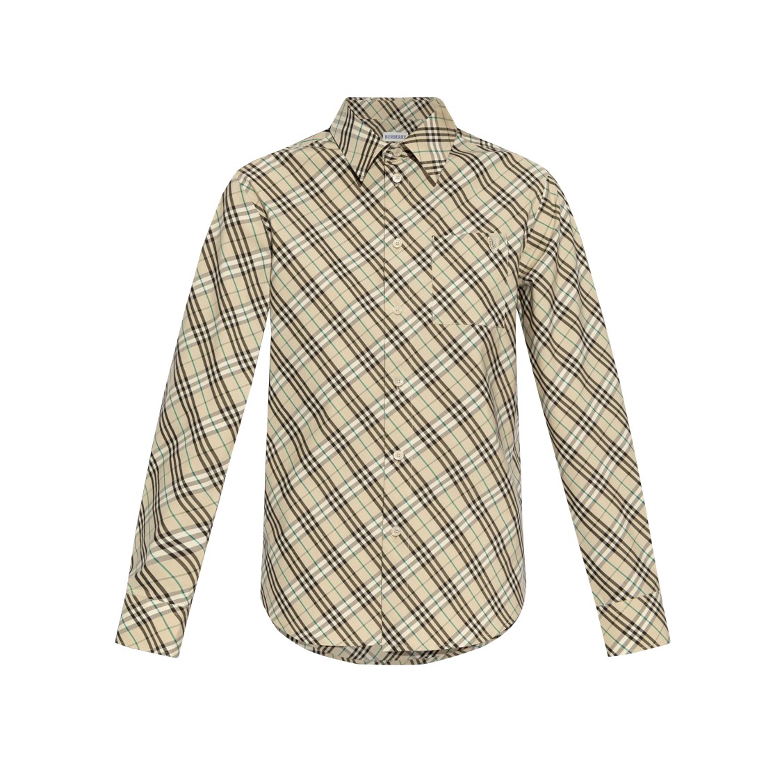 Shop Burberry Sophisticated Brown Plaid Shirt With Tailored Fit In Neutrals