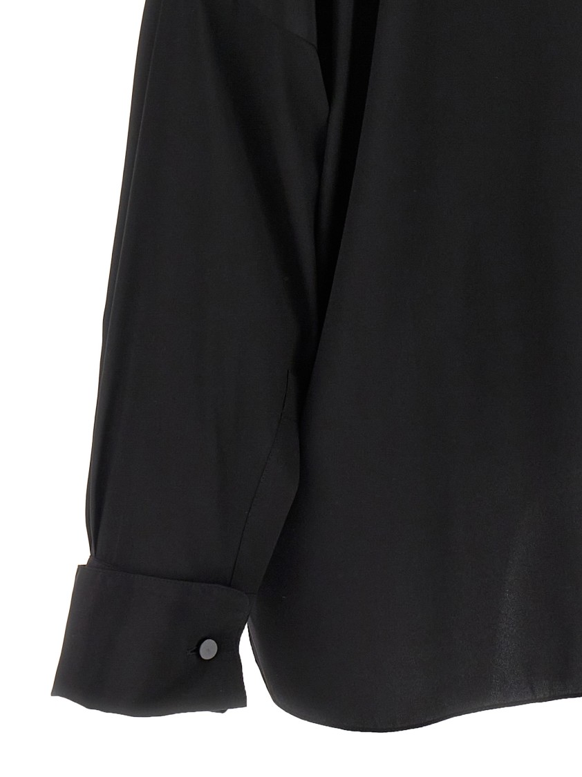 Tom Ford Crepe De Chine Shirt In Black