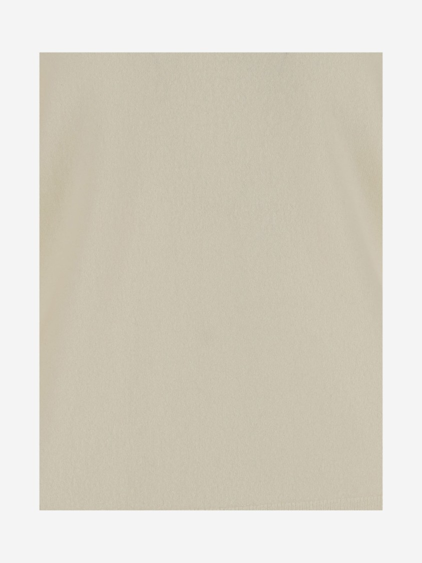 Shop Vince Cashmere And Silk Sweater In Neutrals