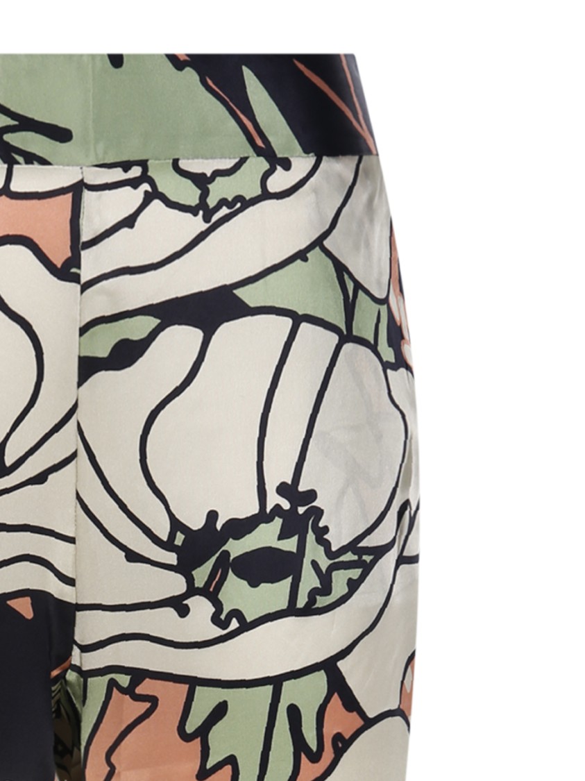 Juan De Dios Floral Print Pants In Multicolor
