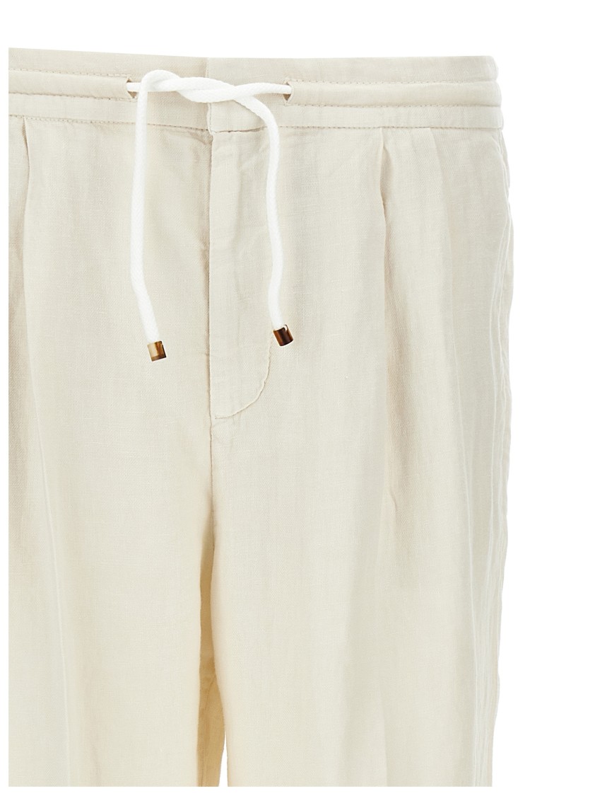 Brunello Cucinelli Corduroy Trousers In White