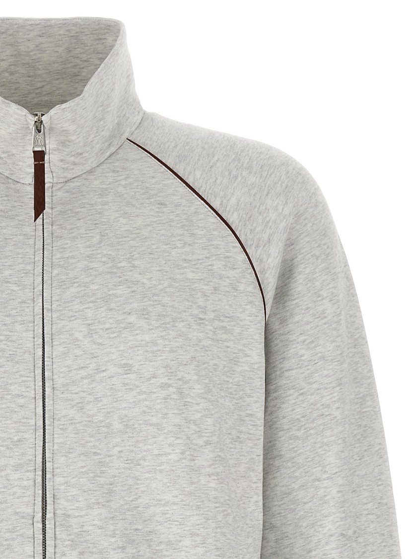 Brunello Cucinelli Men's High-necked Topwear In Gray