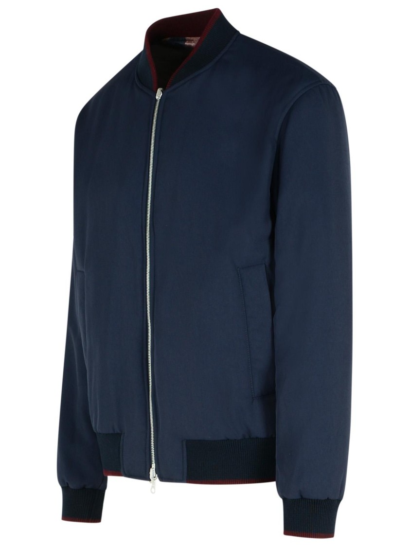 Dries Van Noten Volker Navy Viscose Blend Jacket In Blue