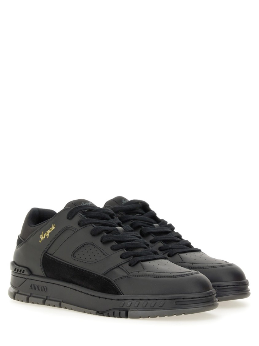 Axel Arigato Area Lo Sneakers In Black Suede And Leather In Black