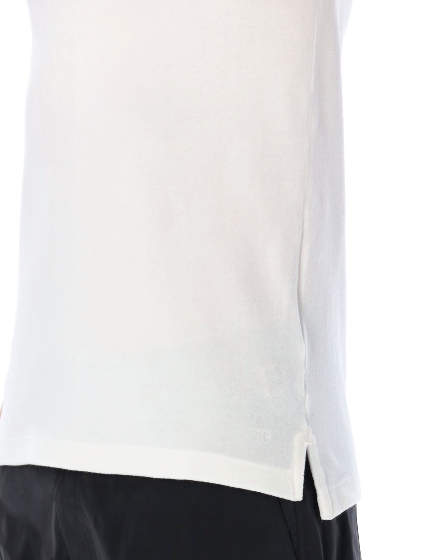 Shop Tom Ford Towelling White Polo