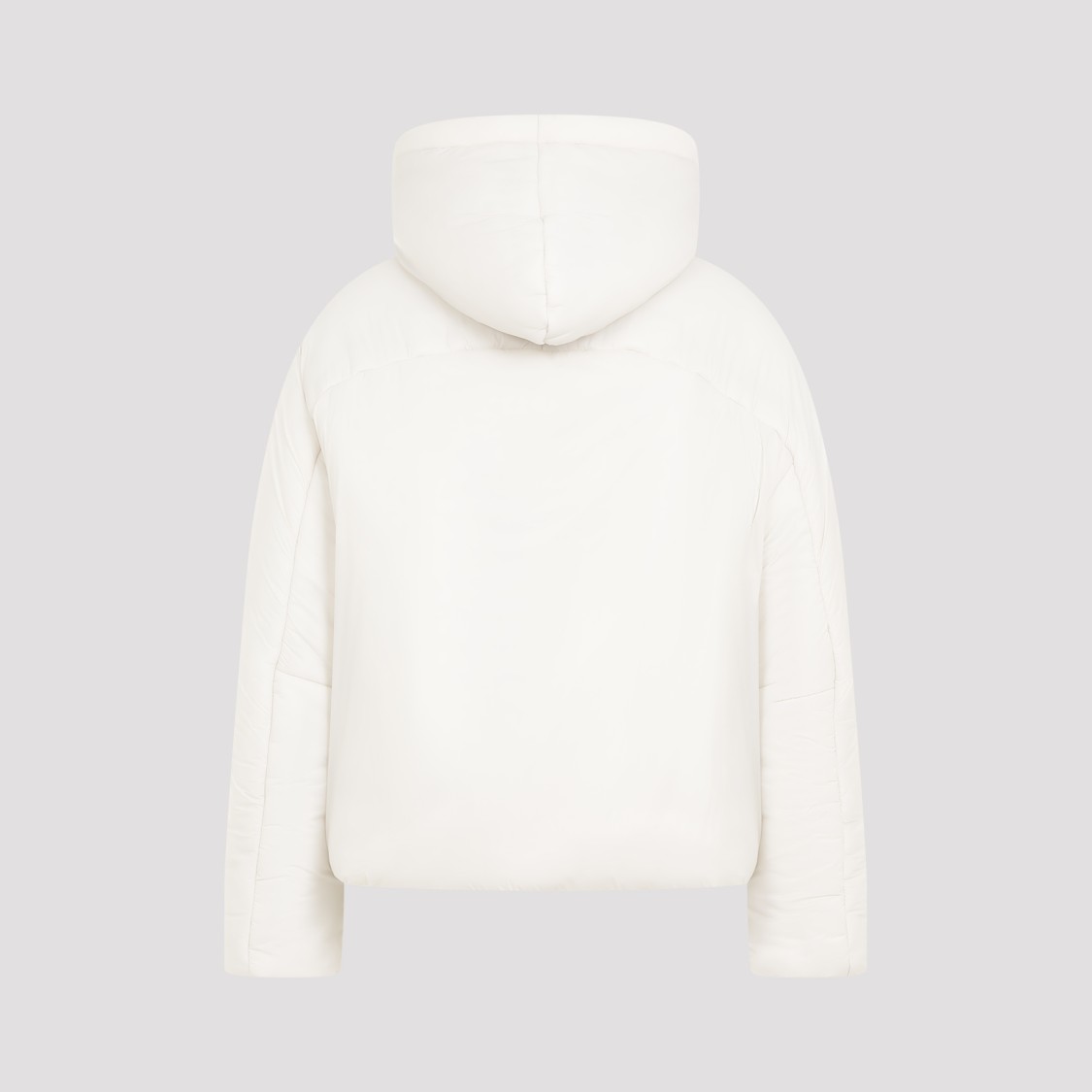 Mordecai Feather Down Jacket With Hood And Pockets In White
