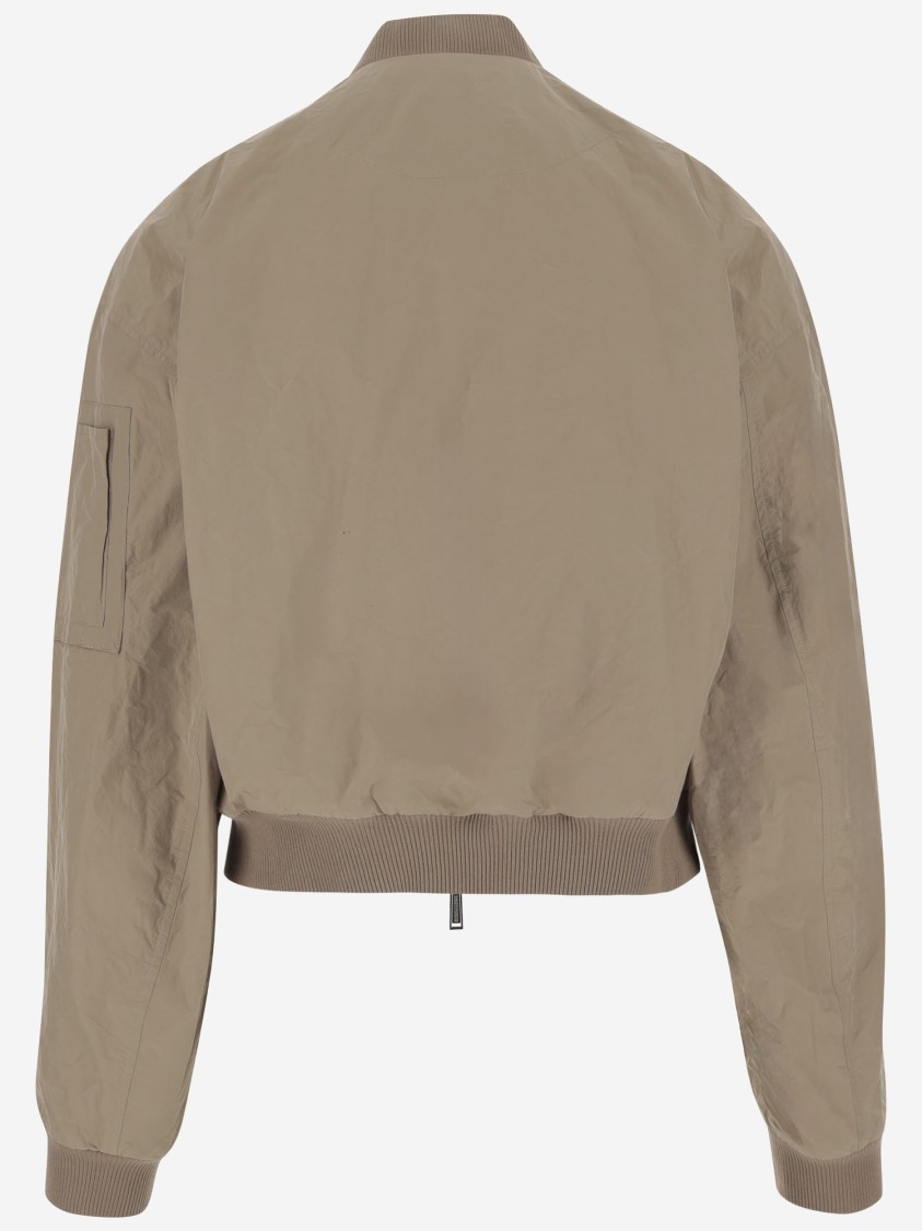 Shop Dsquared2 Technical Fabric Jacket In Neutrals