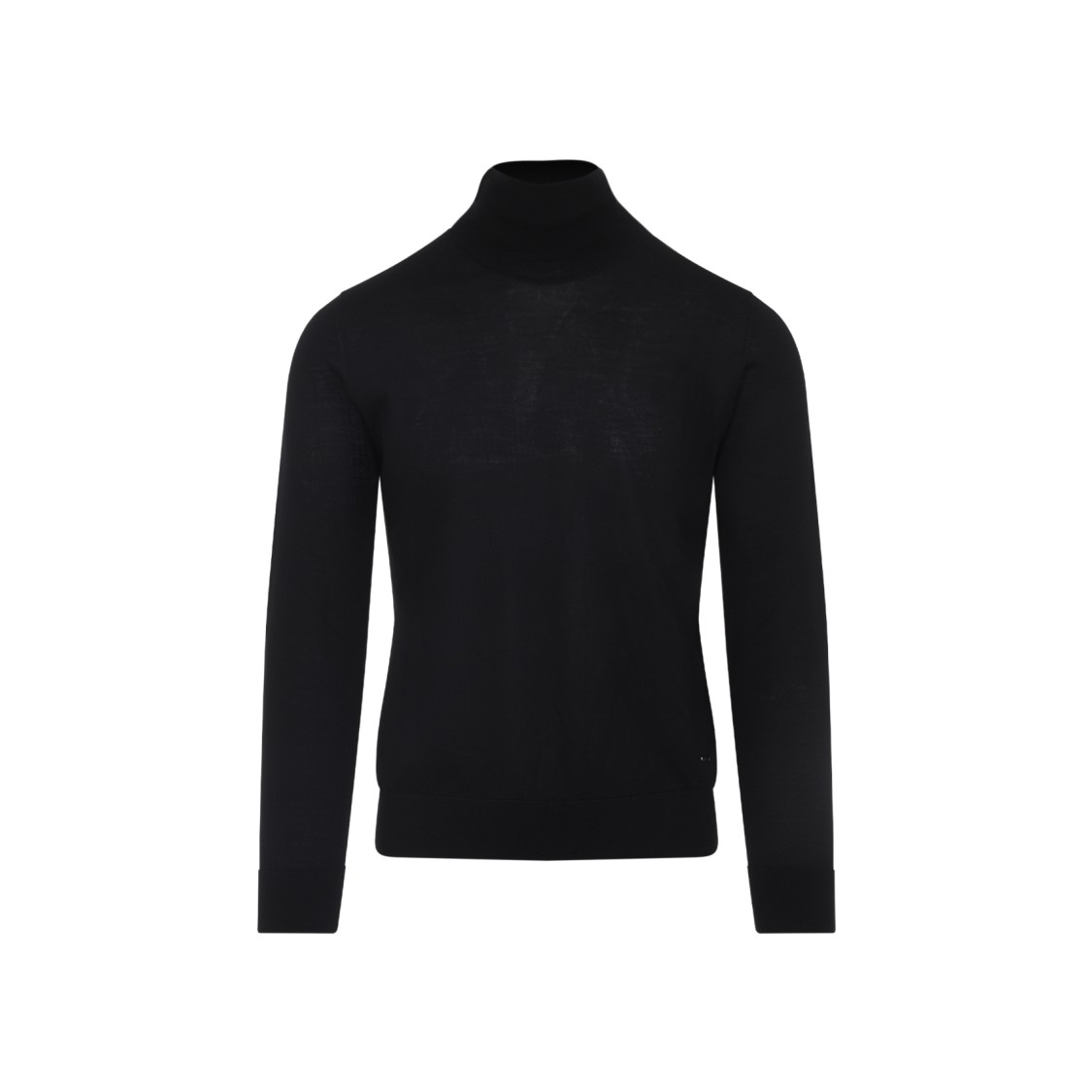 Brioni Cashmere High-neck In Cashmere And Silk In Black