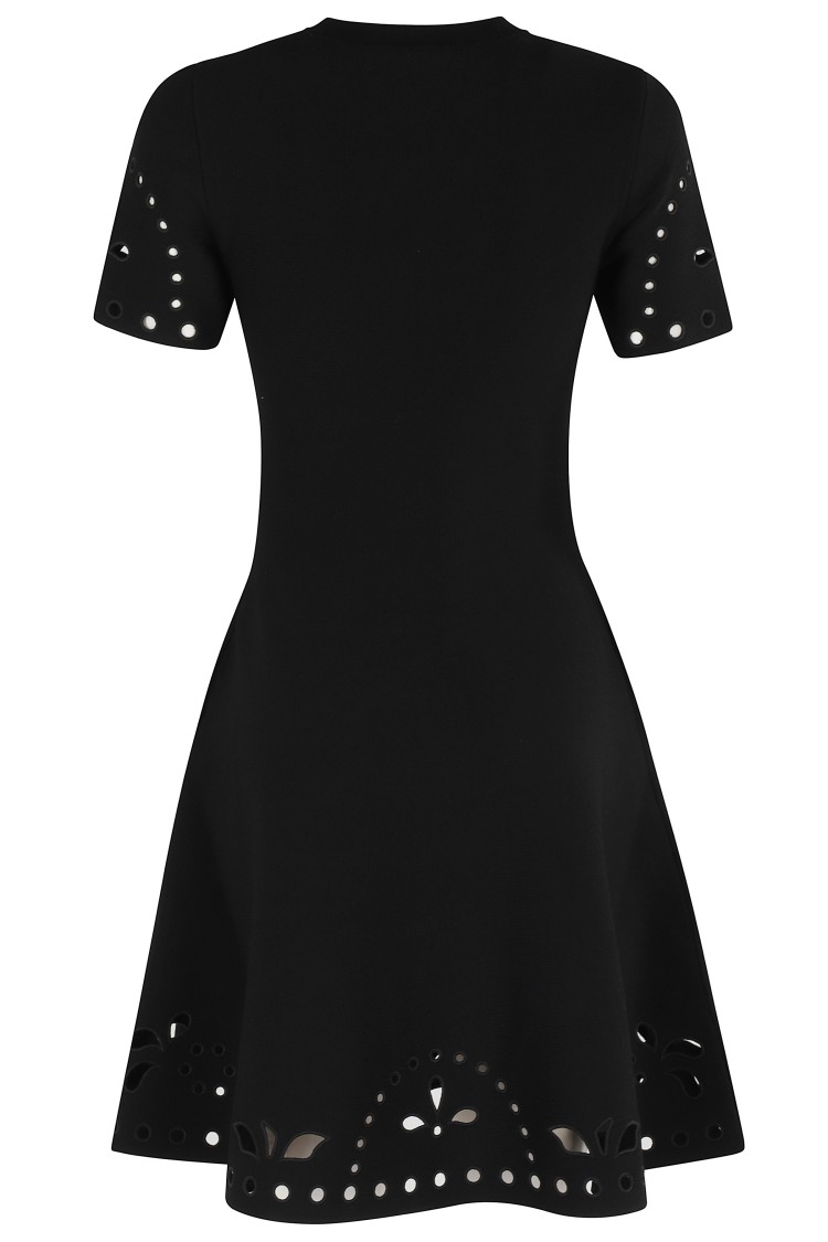 Ulla Johnson Fania Short Sleeve Knit Mini Dress In Black