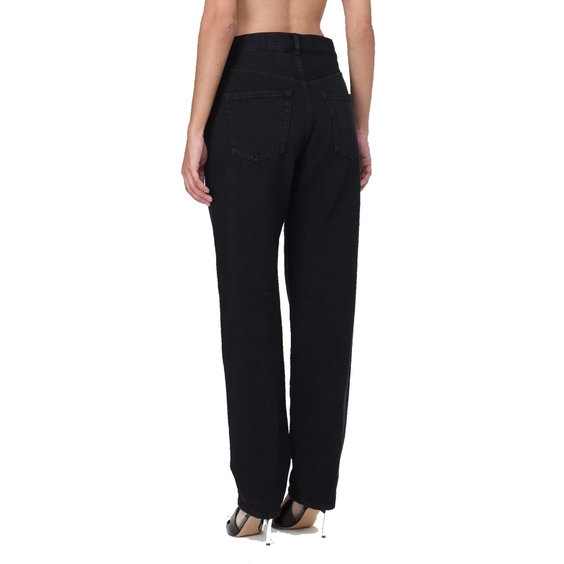 Saint Laurent Vanessa Denim Jeans In Black