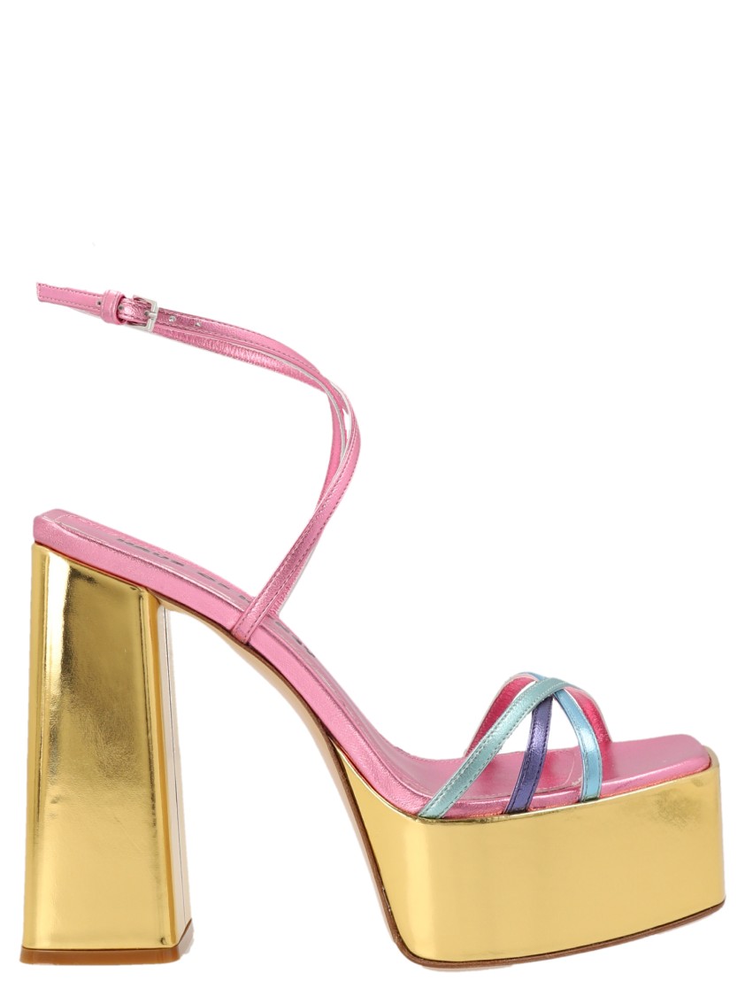 Haus Of Honey Platform Sandals In Multi