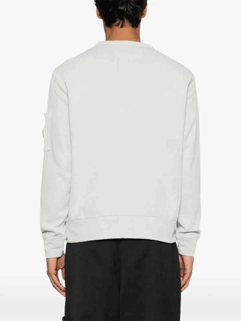 C.p. Company Crewneck Sweatshirt With Relaxed Fit In White