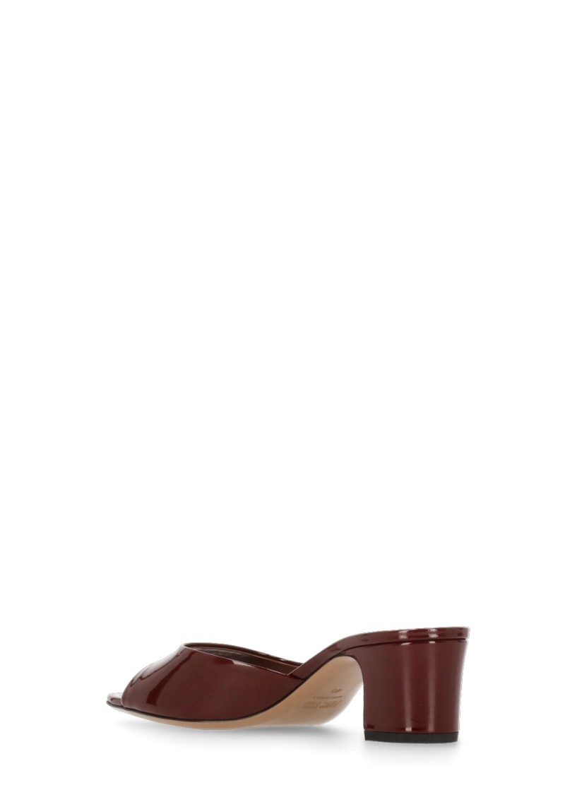 Shop Paris Texas Bordeaux Lara Mule Shoes In Black