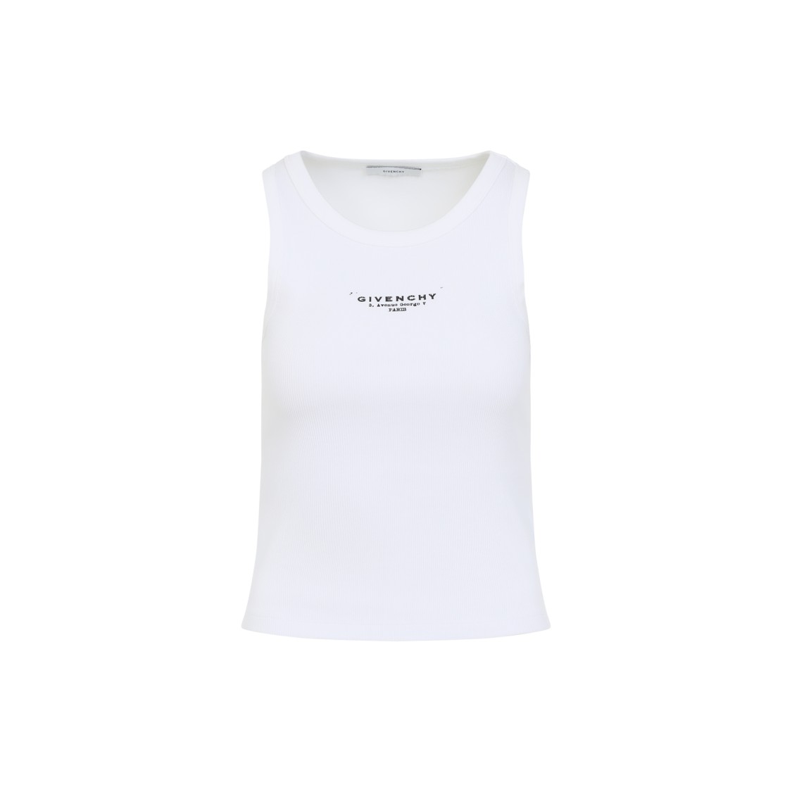 Givenchy Slim Tank Top With Logo Print In White
