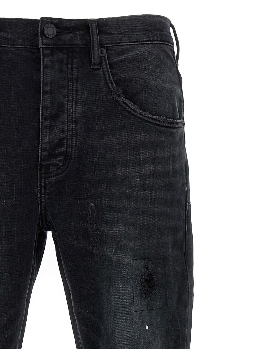 Purple 'dropped Fit' Jeans In Black