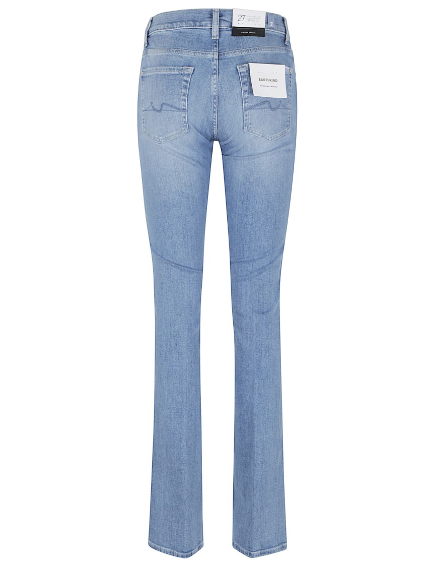 7 For All Mankind Bloom Bootcut Jeans Faded Wash