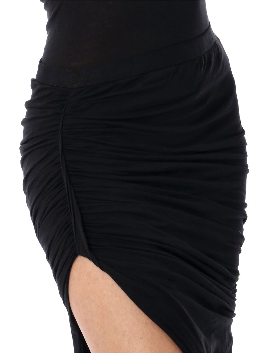 Rick Owens Drkshdw Soft Edfu Maxi Skirt In Black