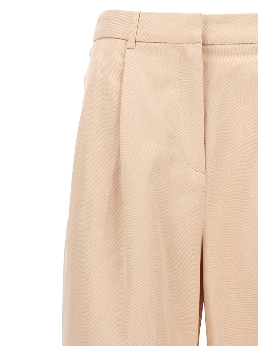 Loulou Studio High-waisted Wide-leg Trousers In Pink