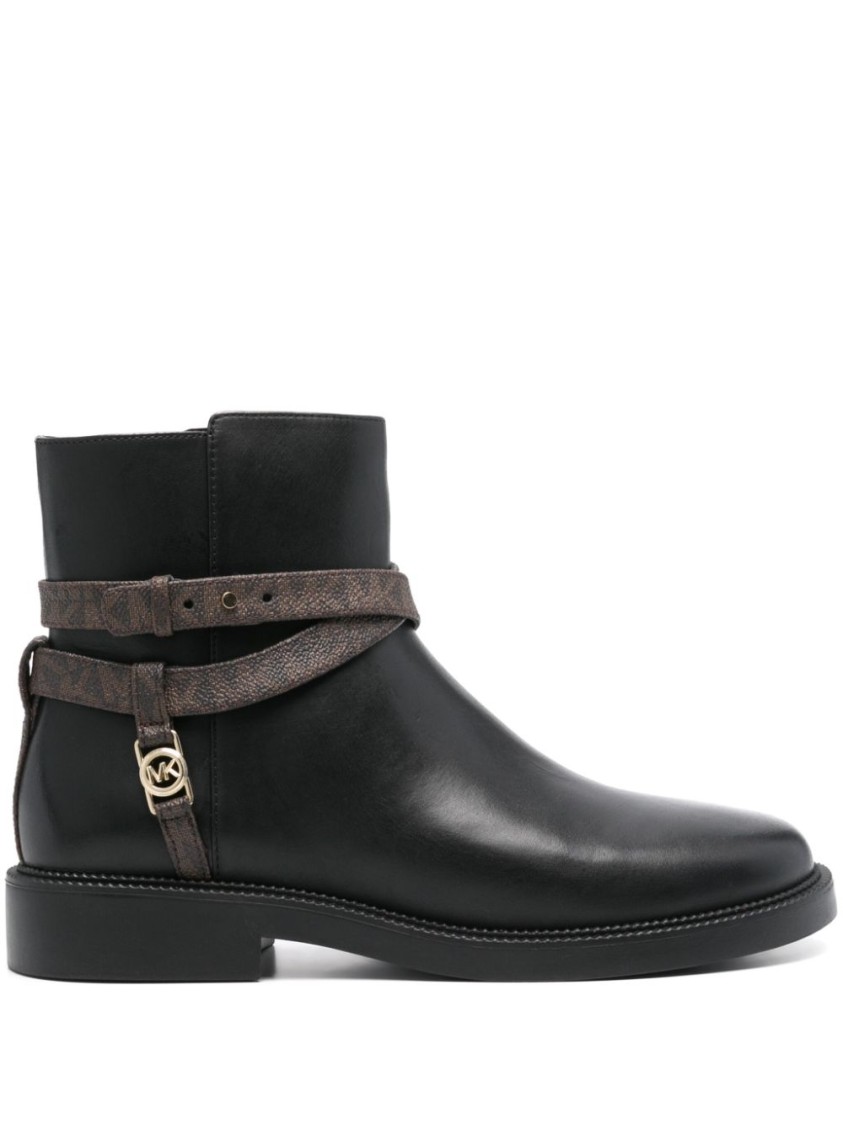 Michael Kors Abigail Flat Bootie In Black