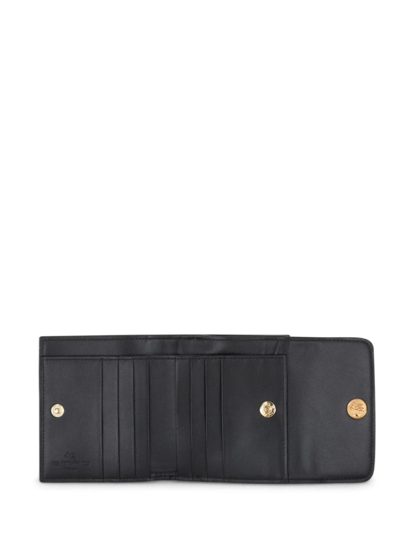 Etro Textured Wallet With Intricate Patterns