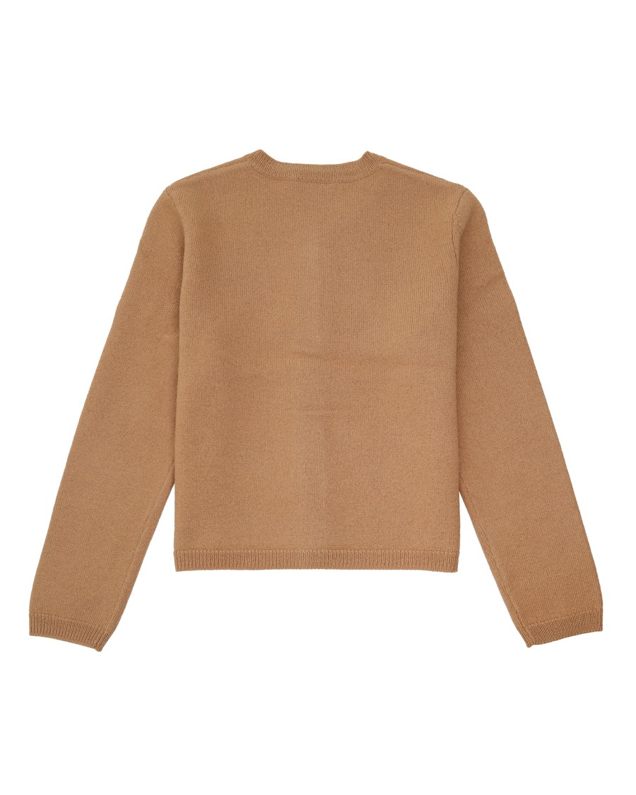Apc A.p.c. Thick Merino Wool Cardigan In Brown