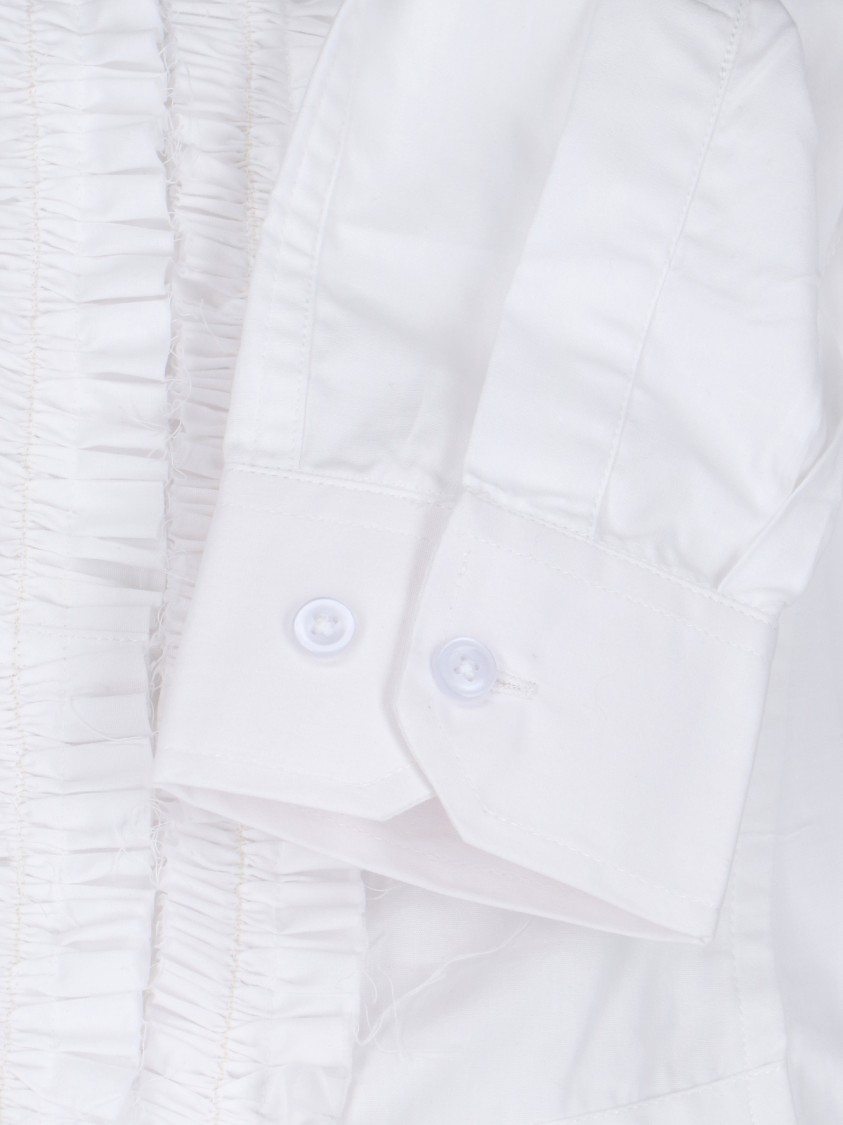 Hodakova Shirt With Rouches In White