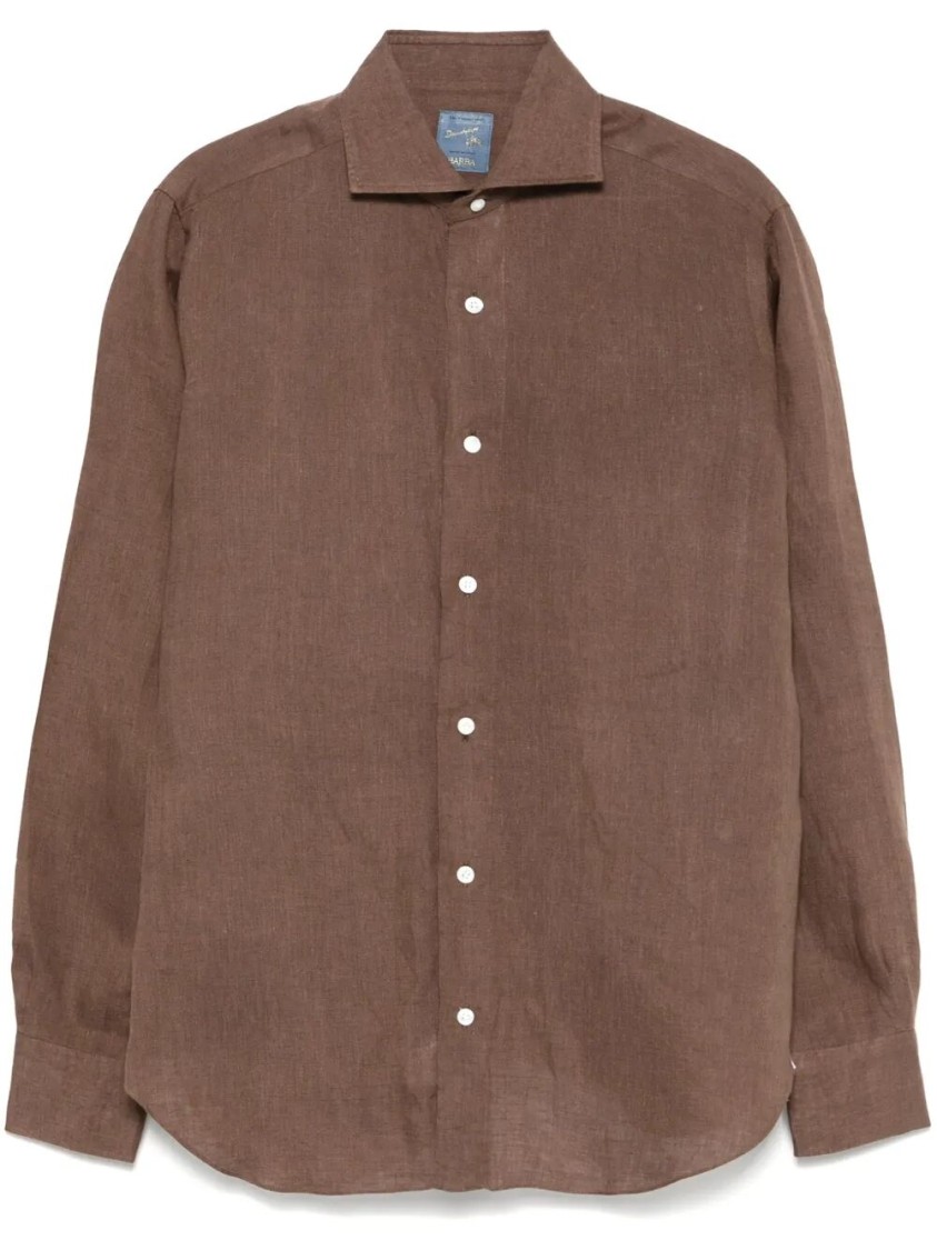 Barba Napoli Barba Brown Shirt In Brown