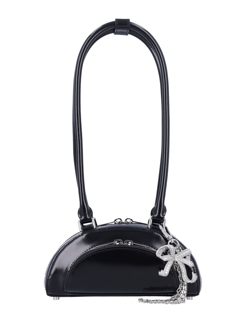 Self-portrait Curved Charm Shoulder Bag