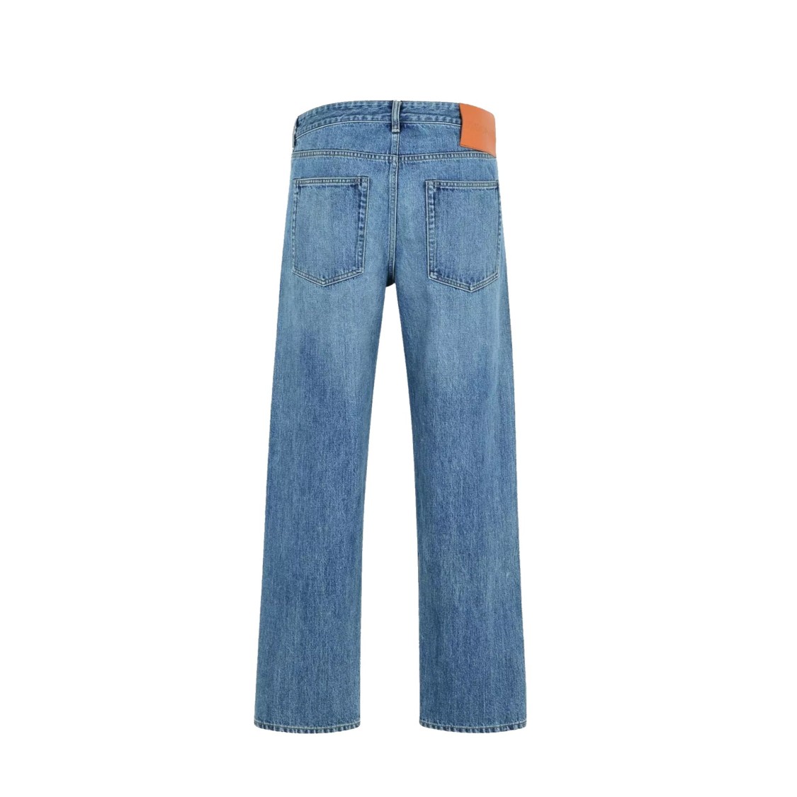 Jil Sander Faded Straight Jeans In Blue