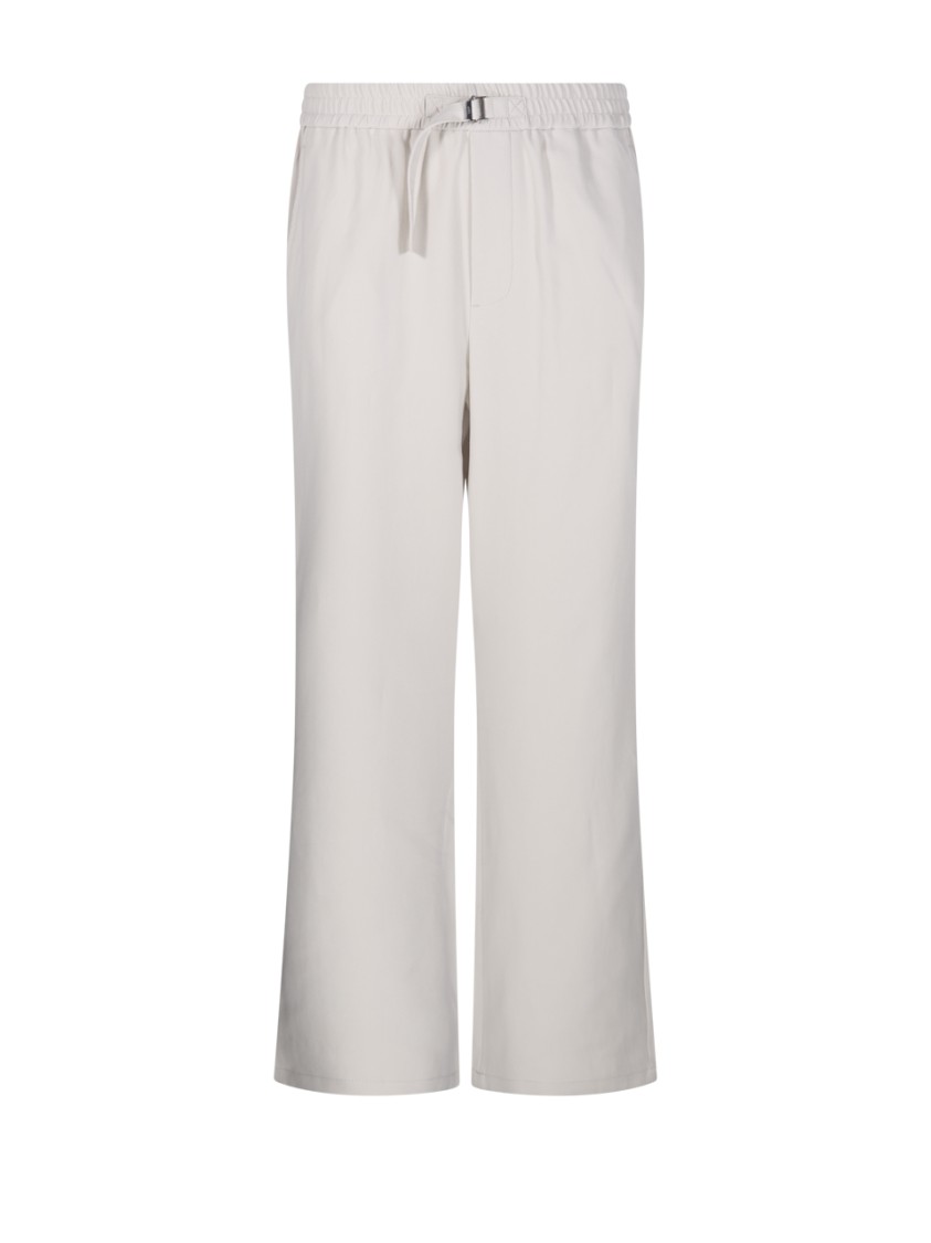 Ami Alexandre Mattiussi Ami Wide-leg Trouser With Elastic Waistband And Practical Pockets