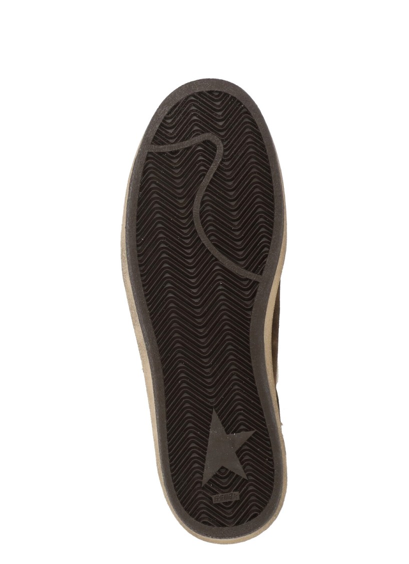 Shop Golden Goose Brown Ballstar Sneakers