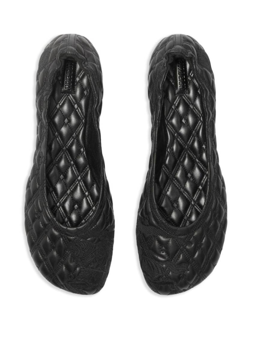 Burberry Quilted Leather Sadler Ballet Flats