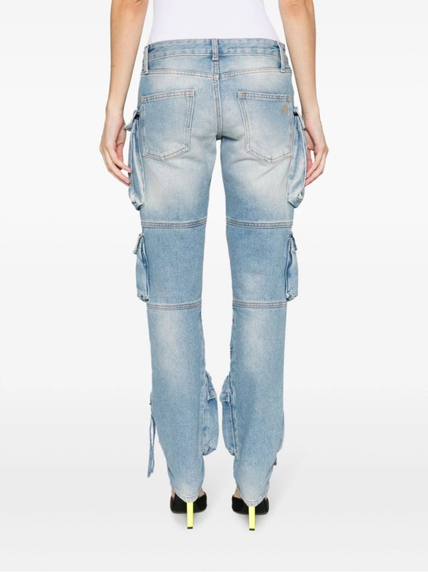 Attico Sky Blue Essie Long Pants
