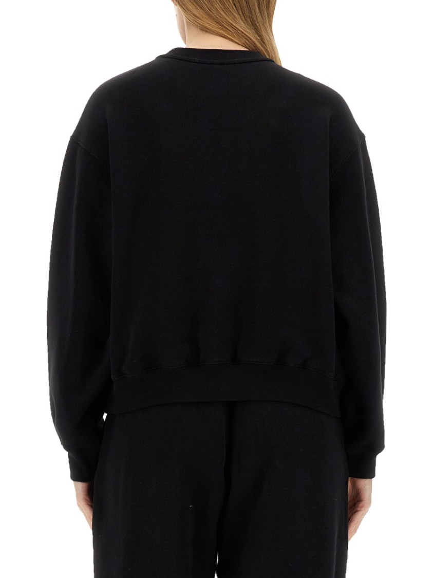 Alexander Wang T T By Alexander Wang Classic Crew Neck Sweatshirt In Black