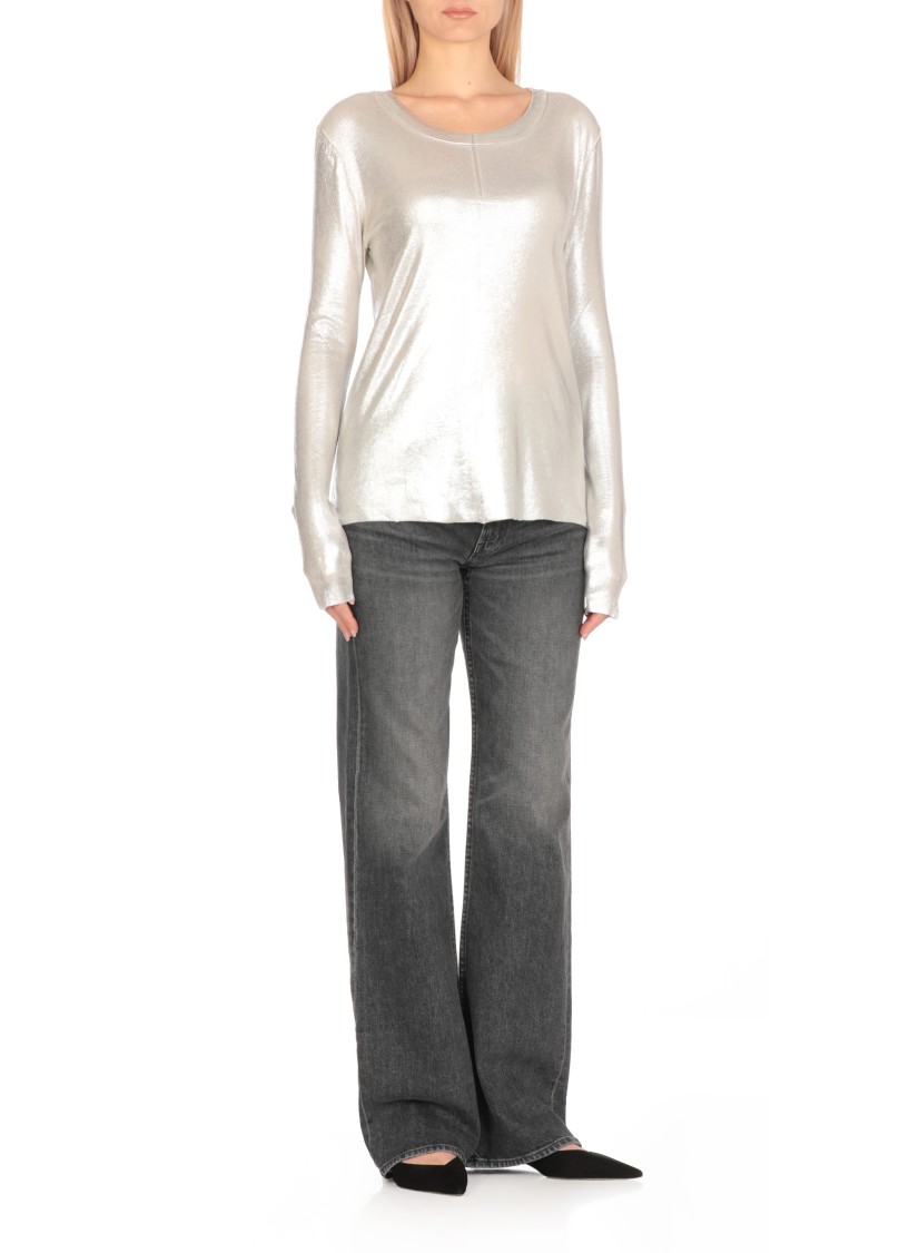 Avant Toi Sweater With Lurex Details In White