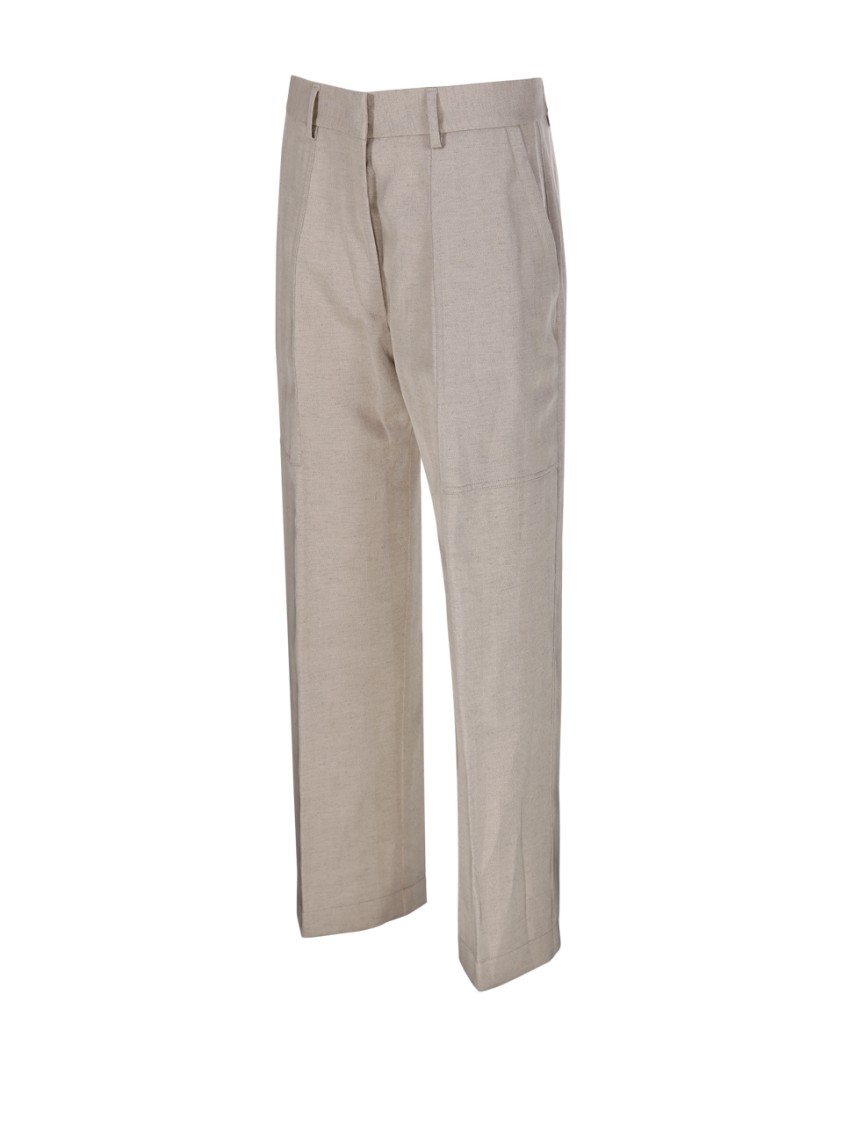 Shop Forte Forte Cargo Pant In Neutrals