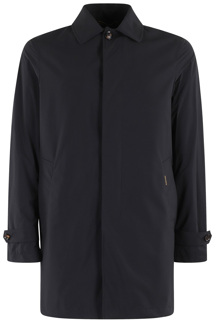 Moorer 'vittor-k' Jacket Cuff Buttons Front Pockets In Blue