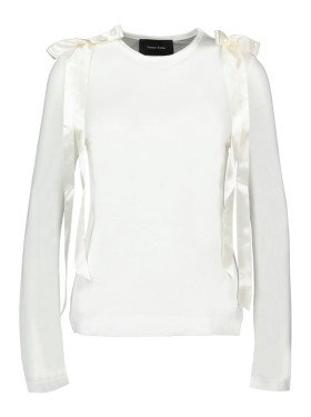 【関税込み】Bow Tails T-Shirt - Simone Rocha - Cotton - Pale Simone Rocha - Ivory Easy T-Shirt W/Bow Tails – Frances May