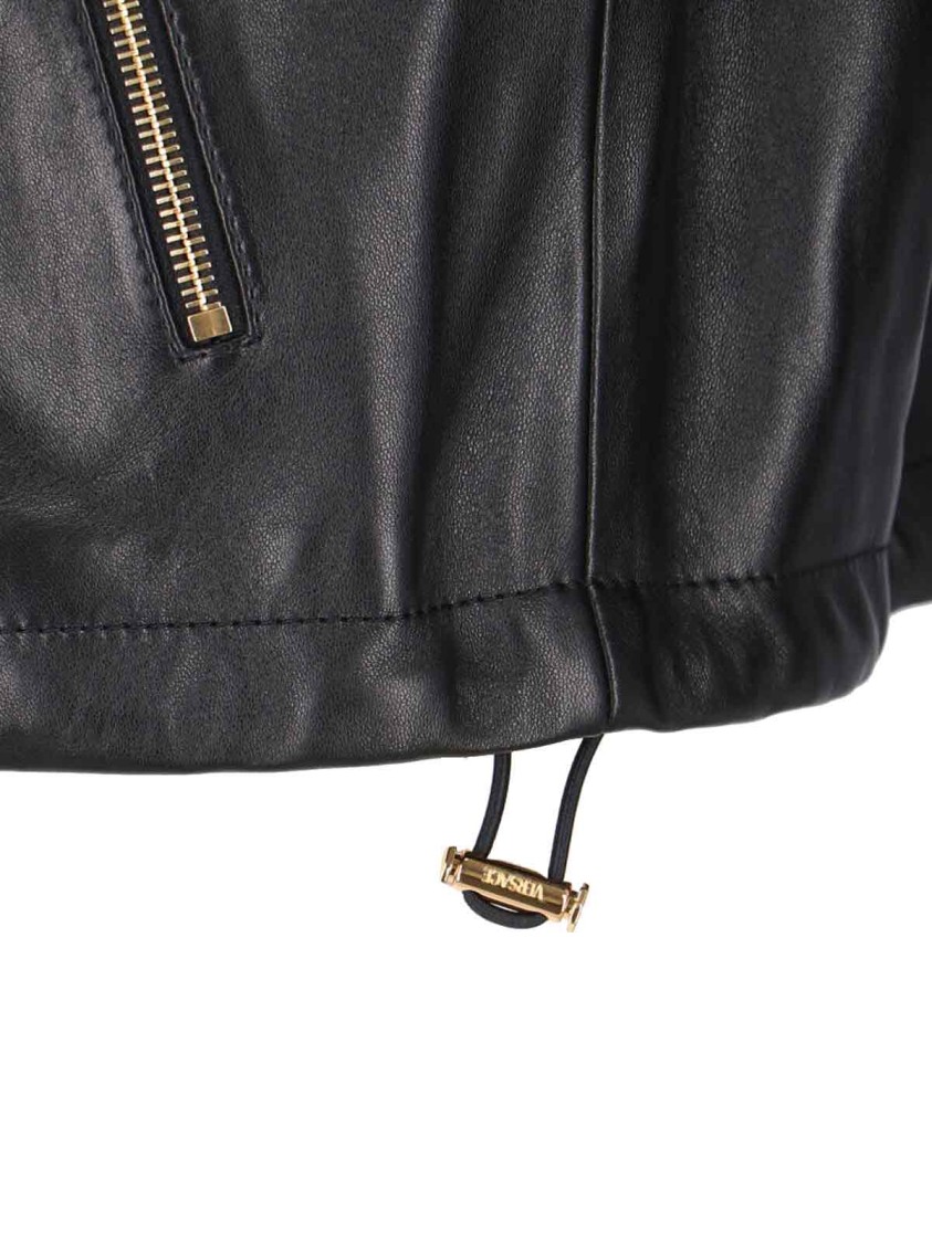 Versace Jacket High Collar Elastic Cuffs