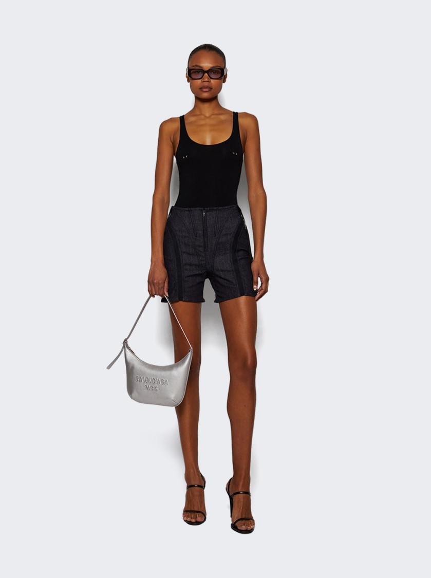 Shop Mugler Pierced Bodysuit - Black