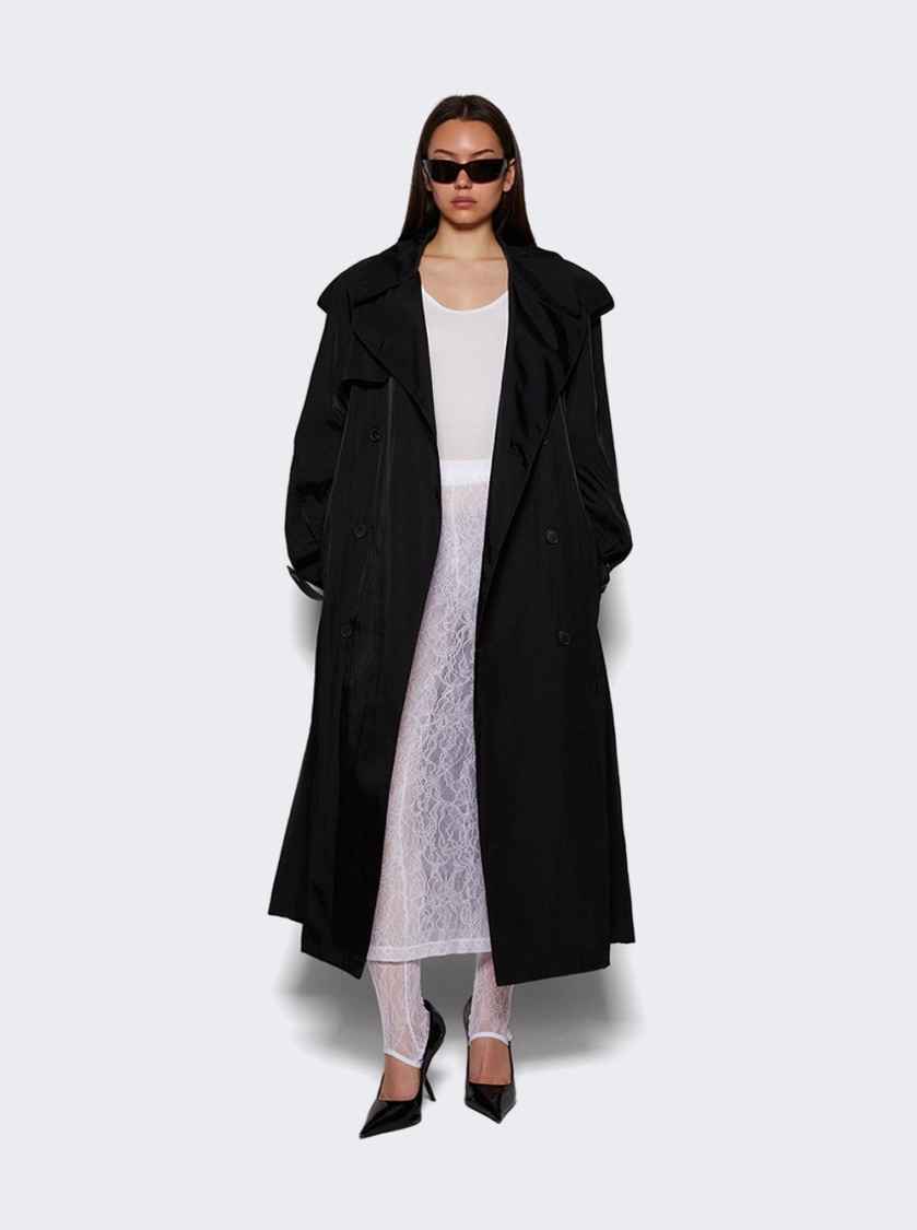 Wardrobe.nyc Technical Trench Coat Black