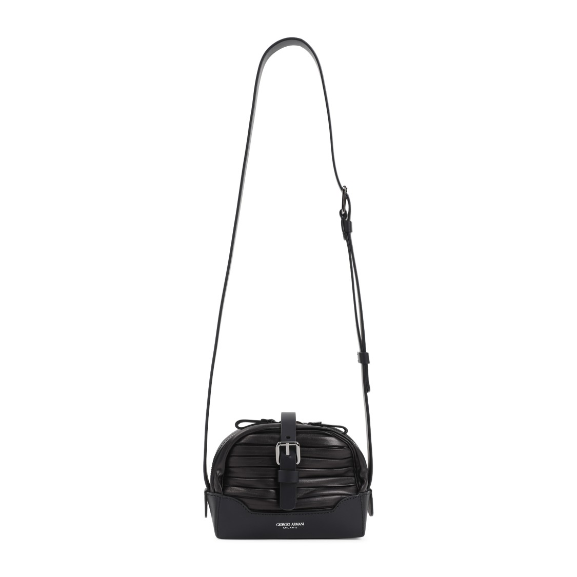 Giorgio Armani Black Lamb Leather Box Bag