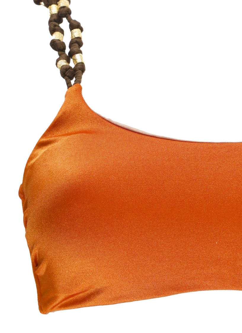 Miss Bikini Bandeau Orange Bikini In Orange