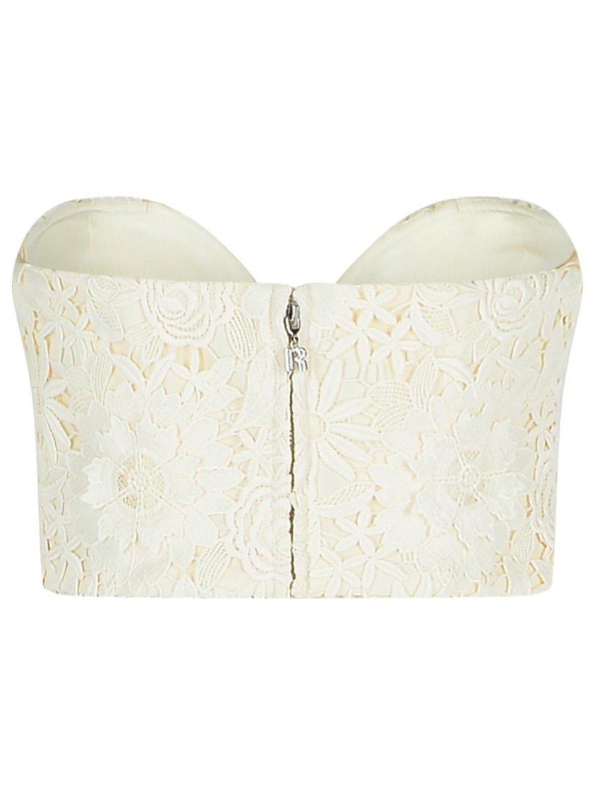 Rotate Birger Christensen Rotate '3d' White Polyester Corset Women In White