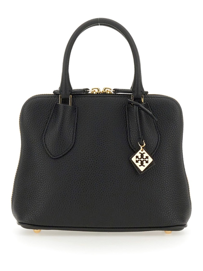 Tory Burch Swing Mini Trunk Bag In Black