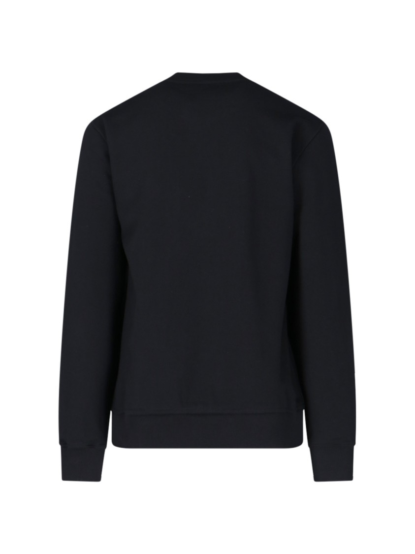 DOLCE & GABBANA DOLCE & GABBANA LOGO CREWNECK SWEATSHIRT – BLACK