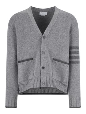 Thom Browne Oxford Cotton Dress With Fringed Collar | THE LIST