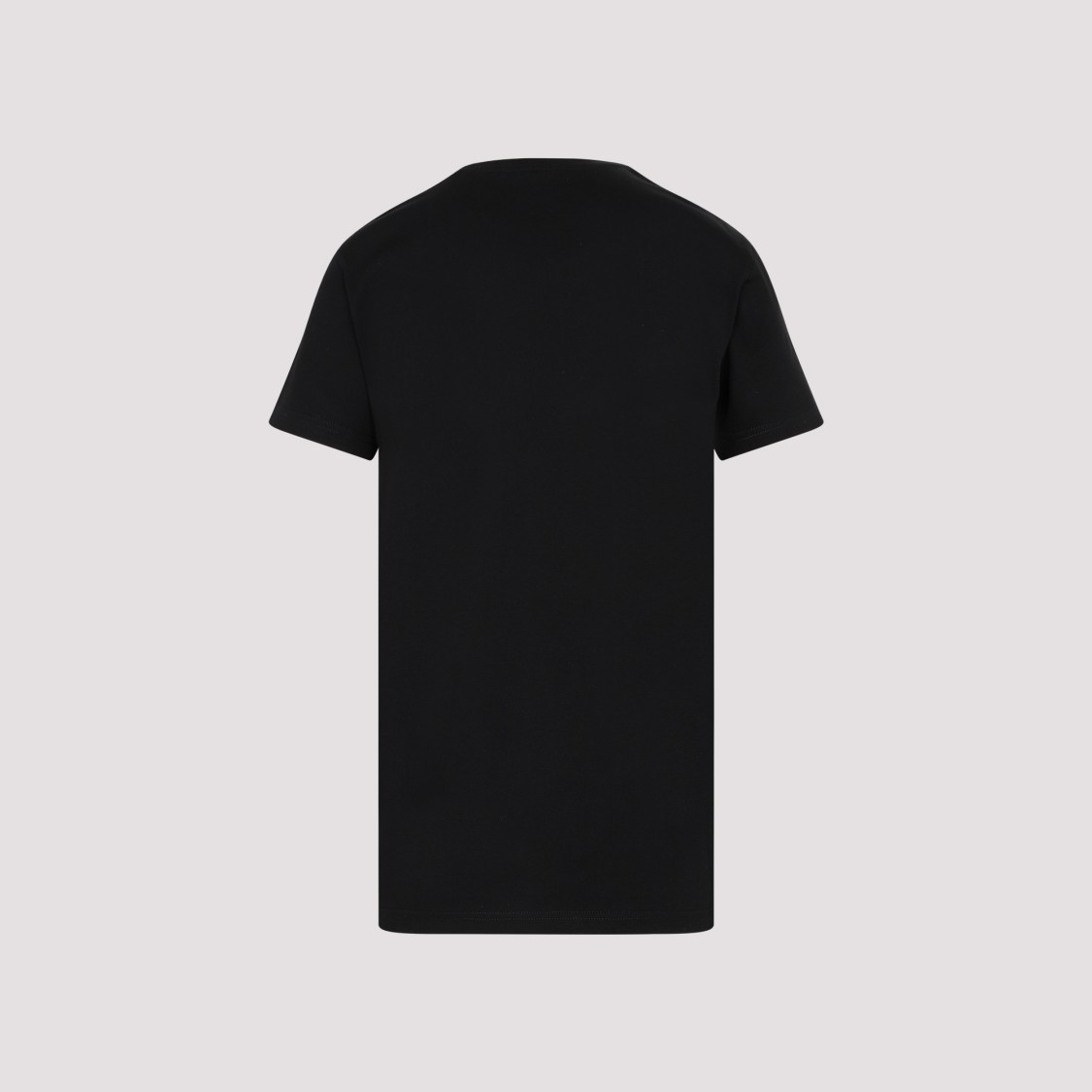 Shop Moncler Black Cotton T-shirt With Logo