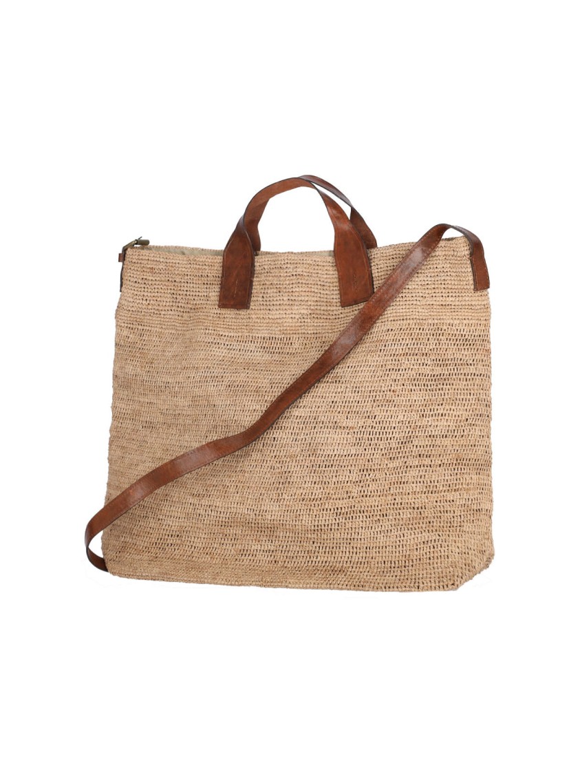 Shop Ibeliv "flamingo" Tote Bag - Brown
